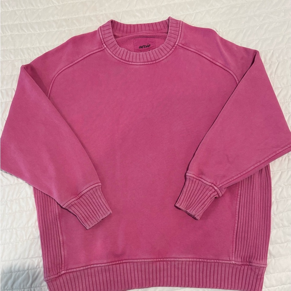 aerie Vintage Rose Crewneck Pullover